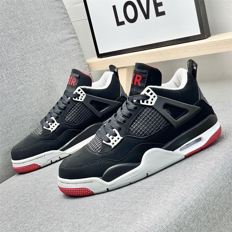 aj4男鞋板鞋小白鞋气垫休闲鞋高帮纯原青少年鞋白水泥运动鞋男,淘宝优惠券,粉丝福利购,淘宝优惠卷