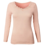 Удерживающее тепло цветное утепленное нижнее белье, кружевной свитер для школьников, термобелье, в обтяжку