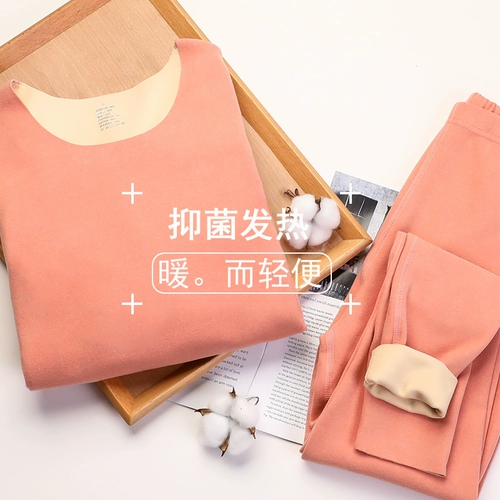 Бархатное удерживающее тепло нижнее белье подходит для мужчин и женщин, комплект, утепленное базовое приятное телу зимнее термобелье для влюбленных