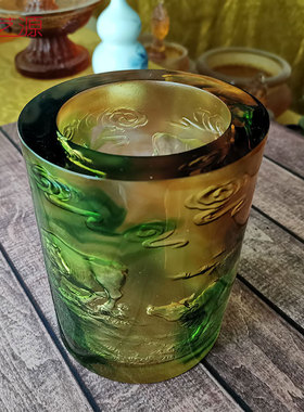 琉璃五牛图节节高同事风装饰品