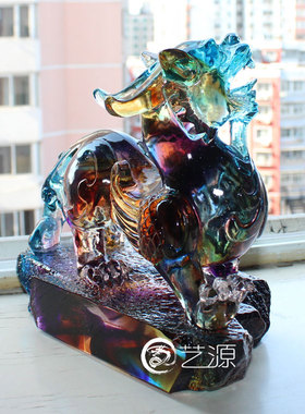 琉璃摆件镇宅开业招财装饰品