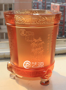 琉璃笔筒四季平安同学朋友装饰品