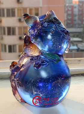 琉璃领导结婚礼物家居装饰送长辈