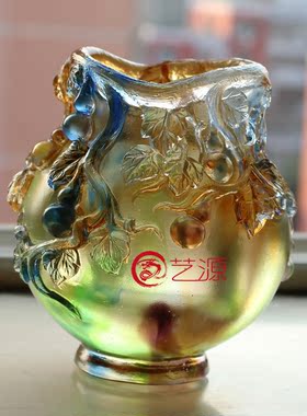 琉璃笔筒商务朋友同事风生日礼物