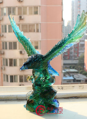 琉璃同事风升迁工艺品送领导客