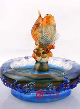 琉璃领导客户同事风摆件送长辈