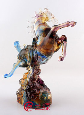 琉璃前程似锦创意商务礼品生肖马