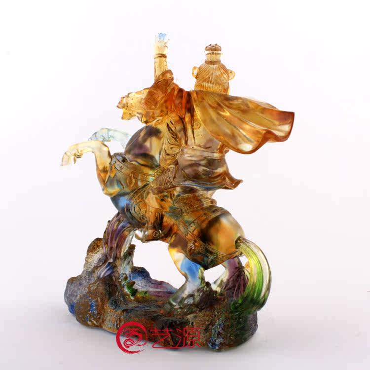 琉璃摆件马上封侯加官进爵办公桌风水饰品商务礼品升职晋升生日礼