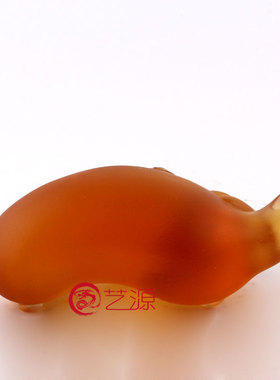 琉璃祝福知足常乐脚丫子刻字摆件