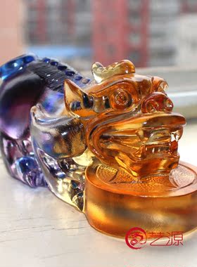 貔貅商务高档旺财风水琉璃工艺品