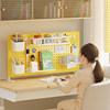 Desktop hole plate storage shelf without punching for children's study desk writing storage metal clip vertical magnetic bookshelf