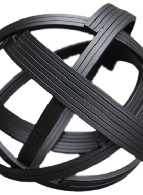 黑色金属线球样板房茶几桌面摆件