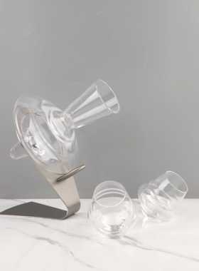 创意透明玻璃酒杯醒酒器装饰摆件