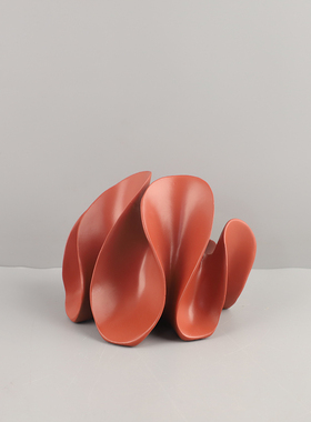 几何树脂花瓣工艺品灯笼花摆件