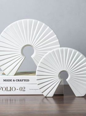 欧式简约轻奢树脂扇子样板房