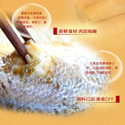 陆龙海鲜 5A东海大黄鱼450g 免洗即蒸或煎 大规格一条装 美味尊享 - 图0
