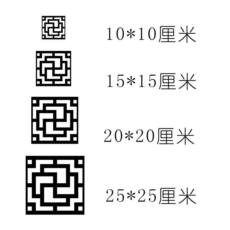 自粘新中式客厅电视背景墙装饰亚克力立体镜面影视边框装饰条墙贴 - 图2