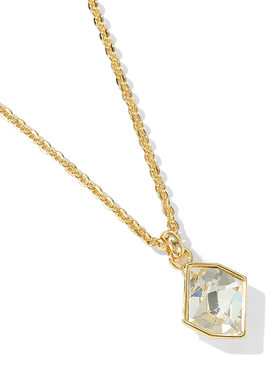 轻奢时尚菱形水晶宝石项链