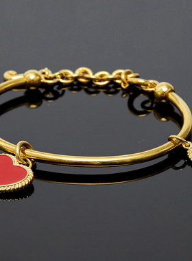 红色爱心皇冠手镯juicy