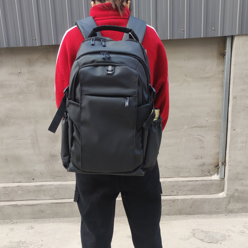 出口美国男士双肩包大容量旅行包商务男多功能出差电脑背包16.5寸 - 图0