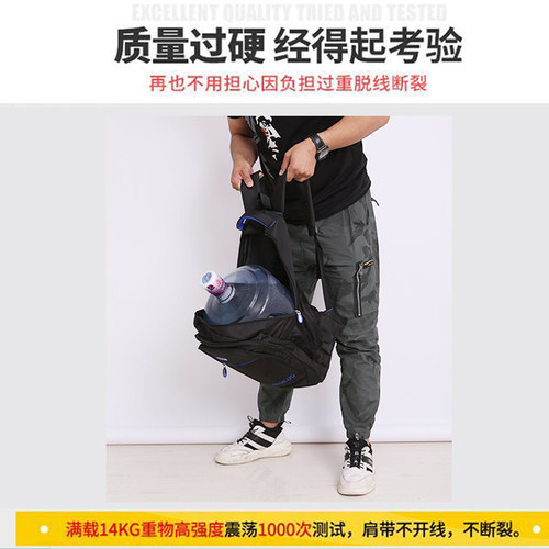 旅行包背包男士商务双肩包女电脑包简约旅游包大容量初高中生书包 - 图0