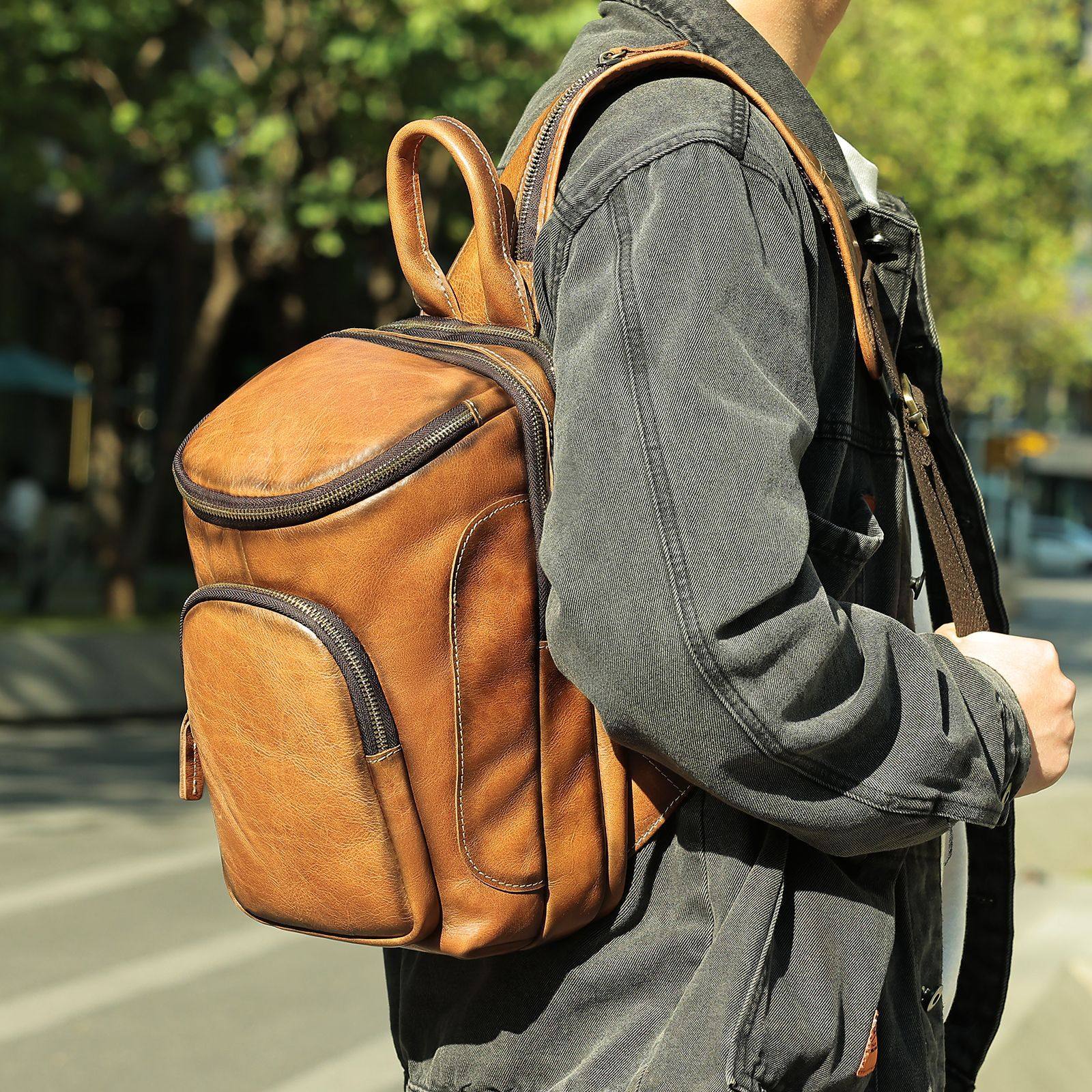 玛轮特真皮男士胸包高级感斜挎包复古大容量头层牛皮单肩包胸前包,淘宝优惠券,粉丝福利购,淘宝优惠卷