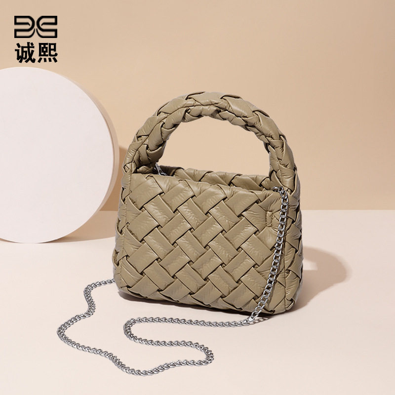 工厂夏季新款手工编织包包清新简约女士手提包软皮单肩斜挎包,淘宝优惠券,粉丝福利购,淘宝优惠卷