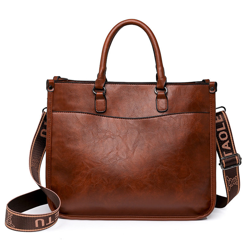 跨境外贸女2025新款时尚简约女士手提包通勤大容量单肩包带斜挎包,淘宝优惠券,粉丝福利购,淘宝优惠卷