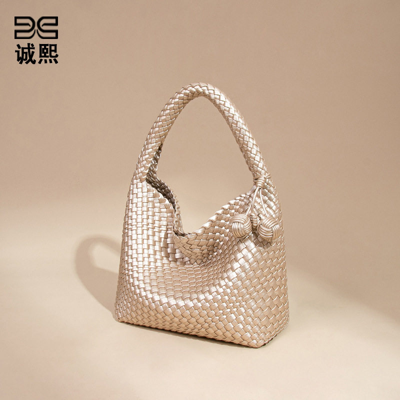 欧美新款手工编织包包个性手提子母包小众单肩腋下包休闲托特包女,淘宝优惠券,粉丝福利购,淘宝优惠卷