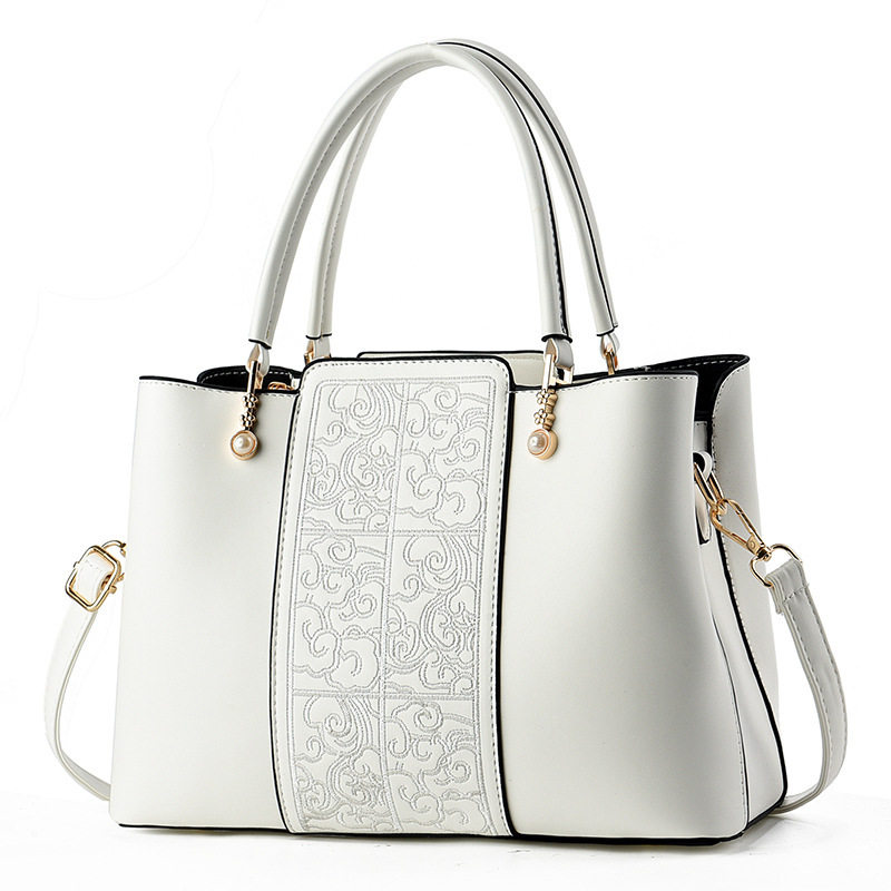 大红女士手提包国风花纹女单肩斜挎包百搭时尚送妈妈包bags,淘宝优惠券,粉丝福利购,淘宝优惠卷