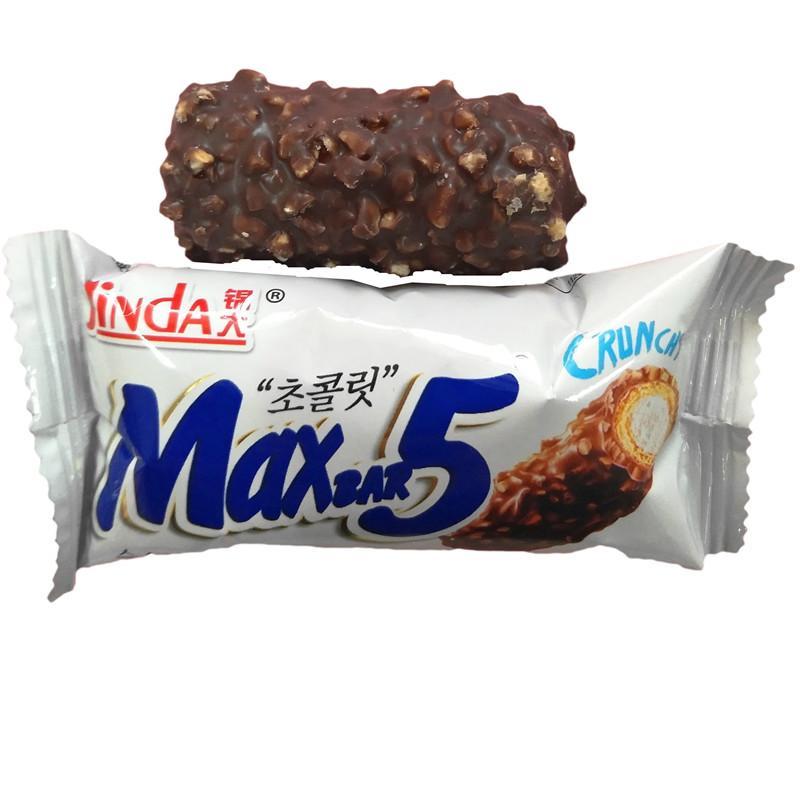 锦大MAX5果仁花生夹心巧克力棒生椰拿铁美式咖啡散称能量棒零食品 - 图0