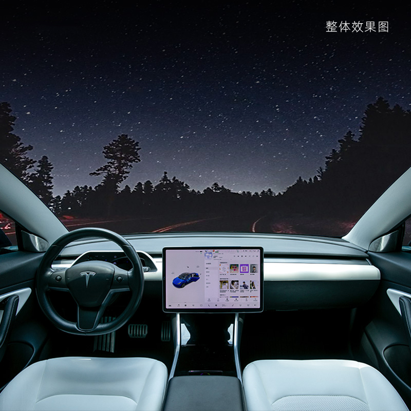 Model3液晶仪表盘特斯拉MODELY毛豆三改装中控液晶仪表抬头显示屏 - 图2