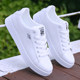 Korean style trendy casual white breathable sneakers