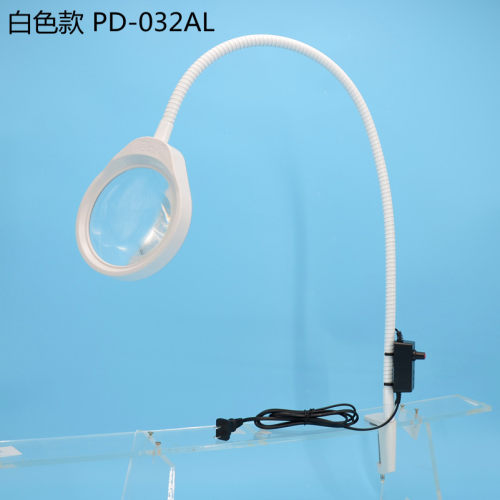 PD-032AL夹台式放大镜带led灯多功能焊接维修工作台灯10倍20倍高 - 图3