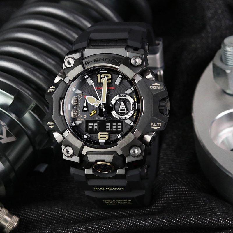 卡西欧G-SHOCK三代大泥王GWG-B1000-1A光能电波蓝牙蓝宝石手表男