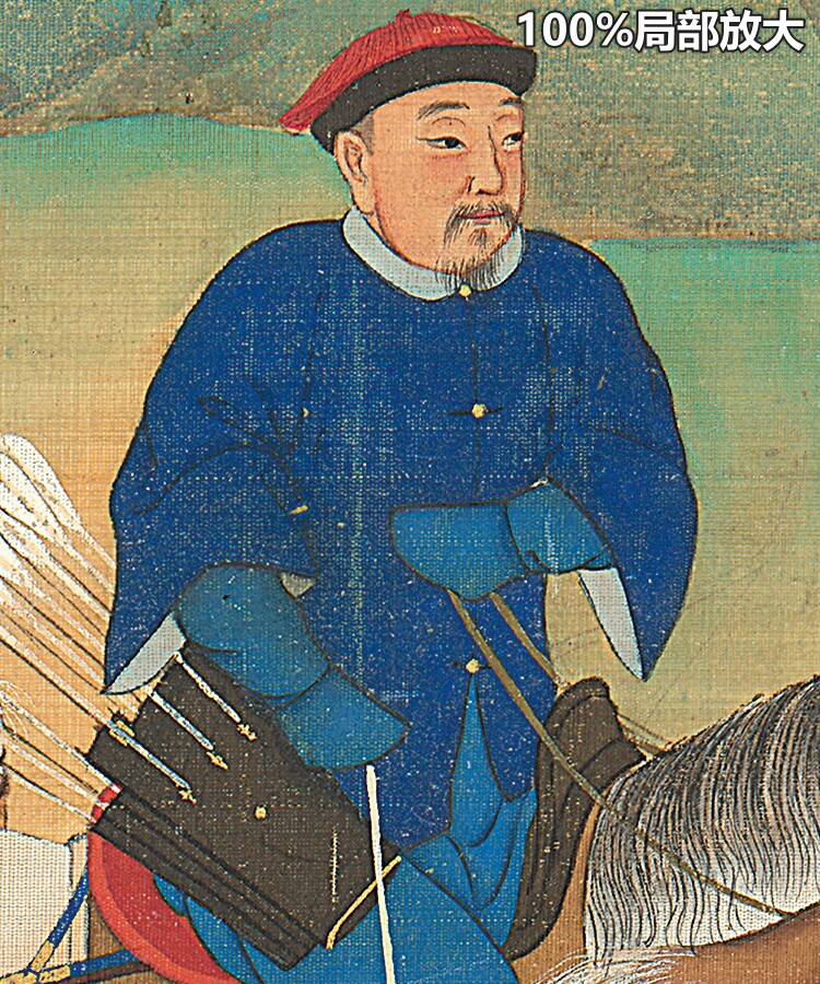 黄河督运图清朝乾隆年间古代官员出行依仗工笔画高清电子图片素材