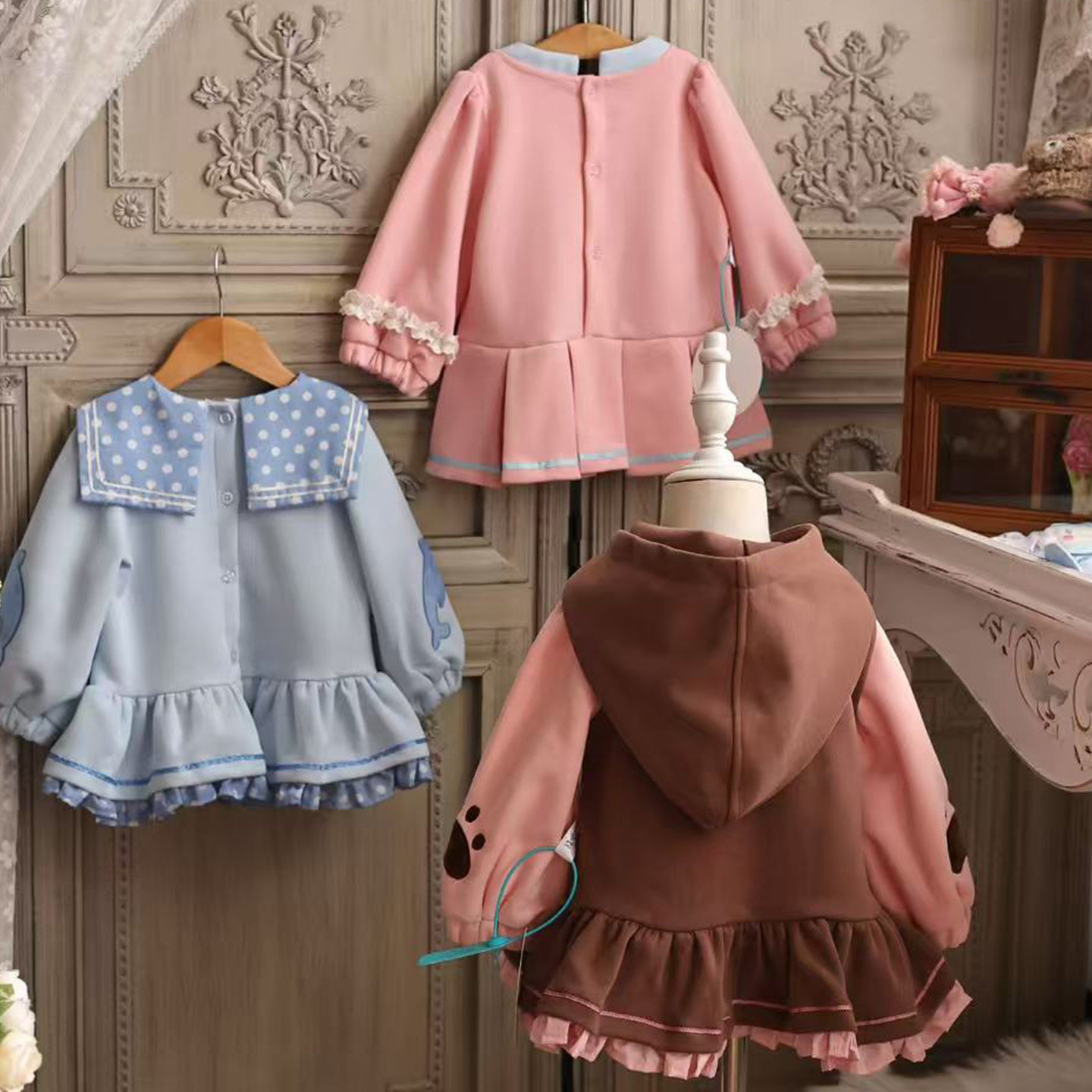 粗腿原创卫衣裙女童连衣裙2025秋冬新款洋气卡通单件幼儿园穿搭,淘宝优惠券,粉丝福利购,淘宝优惠卷