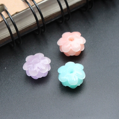 Двухцветные синтезированные коралловые бусы, бусины, браслет из бусин, четки бодхи, аксессуары, аксессуар