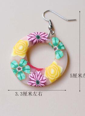 民族风软陶耳环多款处理