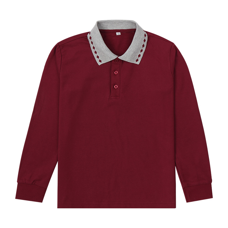 厦门实验小学校服冬季防寒服枣红色冲锋衣春秋棒球服长裤衬衫短袖 - 图2