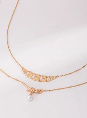 【Tonight or Never】S925纯银 绳结珍珠项链 简约优雅轻奢高级感