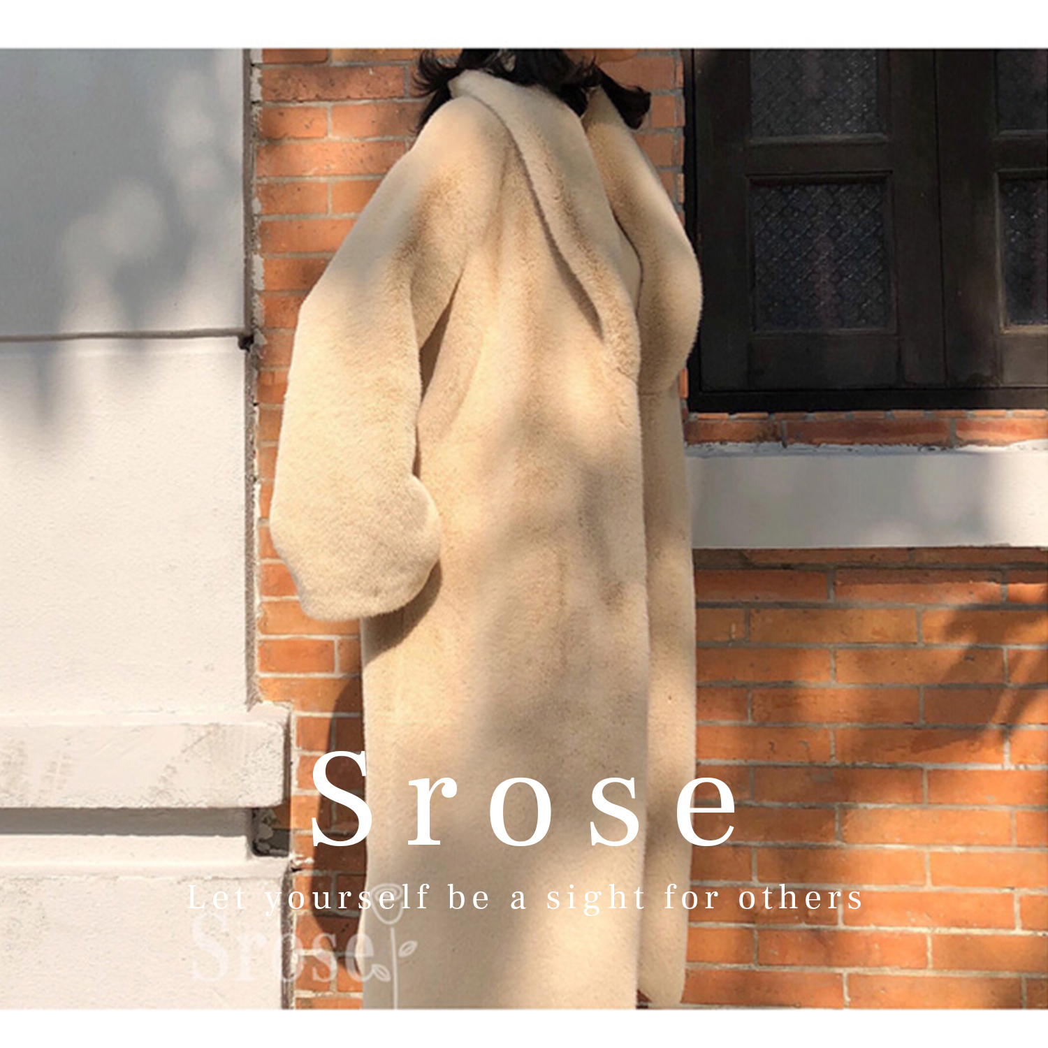 Srose 2022冬季新品气质加厚保暖仿貂毛皮草大衣毛毛外套女中长款