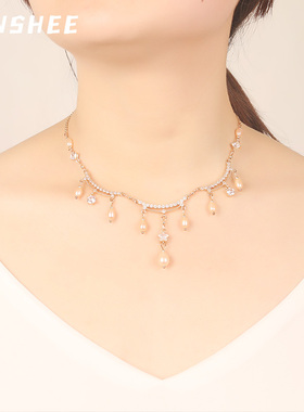 年轻款五角星原创手工珍珠项链