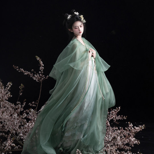 Zhi Shang Yu Si Hanfu women's thin cloak is light and elegant