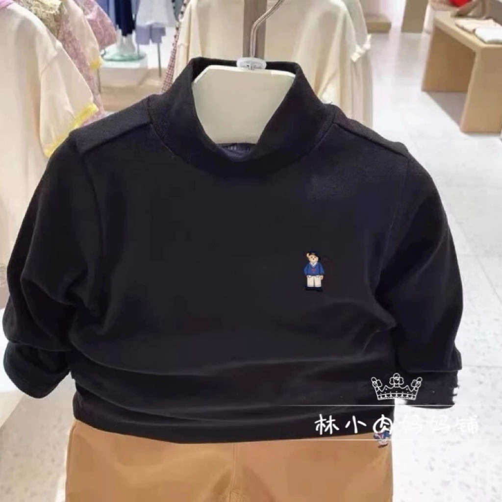 小熊童装秋冬款男童半高领打底衫中大童纯棉百搭保暖舒适长袖T恤,淘宝优惠券,粉丝福利购,淘宝优惠卷