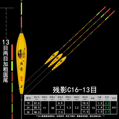 钓鱼浮漂 立式浮标站漂 浅水漂鲫鱼漂 巴尔杉木加粗尾浮标近视漂 - 图2