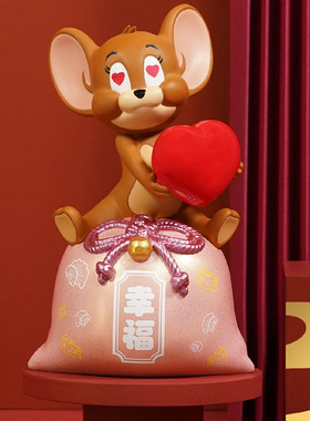 国潮潮玩soap studio猫和老鼠财神杰瑞jerry手办财源滚滚桌面摆件