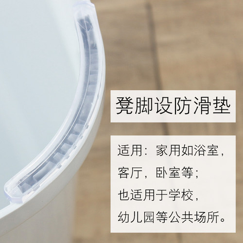 熟胶小塑料方凳加厚家用浴室防滑可爱儿童换鞋凳幼儿园成人矮凳子 - 图2