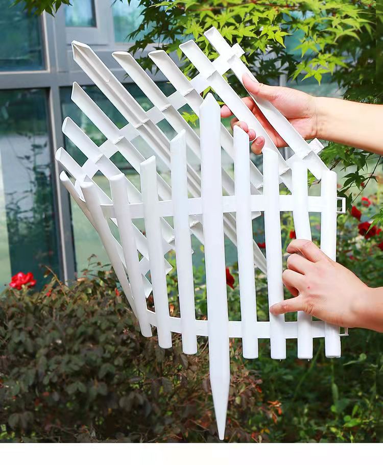 pvc白色塑料花园栅栏围栏网地插小篱笆庭院菜地户外室内围挡护栏,淘宝优惠券,粉丝福利购,淘宝优惠卷