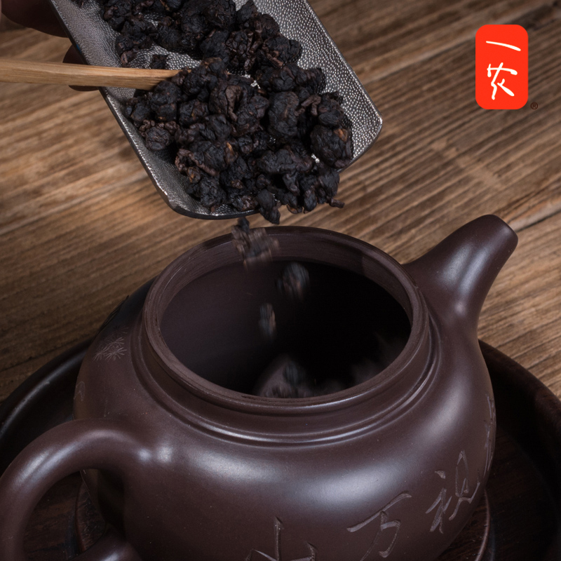 一农 特级黑乌龙茶85g/罐 高浓度茶叶木炭技法乌龙茶 - 图0